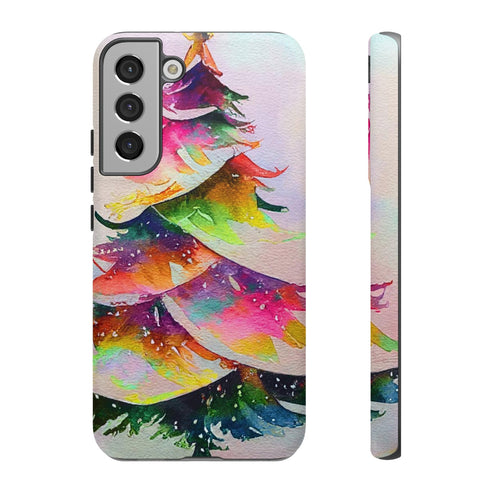 Swooshy Christmas Tree - Impact Resistant Phone Case Samsung Galaxy S22 Plus Matte